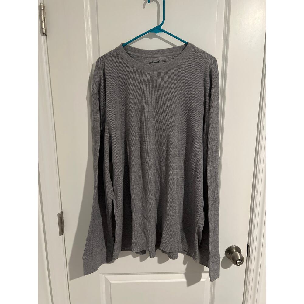 EDDIE BAUER SEATTLE + USA mens long sleeve top cotton blend size 2XL